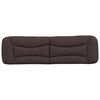 vidaXL Coussin de t&ecirc;te de lit Hvar marron fonc&eacute; 180 cm tissu