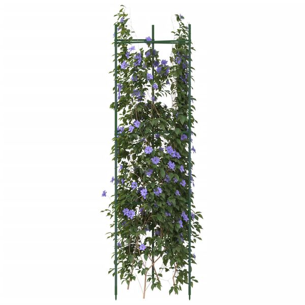 vidaXL Cages &agrave; tomates 6 pcs 116 cm acier et PP