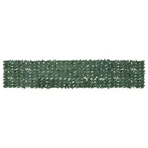 vidaXL &Eacute;cran de balcon avec feuilles vert fonc&eacute; 400x75 cm