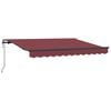 vidaXL Auvent r&eacute;tractable Bordeaux 300 x 200 cm tissu