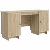 vidaXL Bureau Ch&ecirc;ne Sonoma Bois d'ing&eacute;nierie 142,5 x 50 x 75 cm