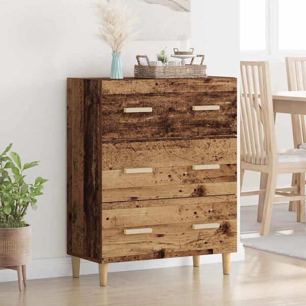 vidaXL Buffet Bois ancien 69,5 x 34 x 90 cm Bois d'ing&eacute;nierie