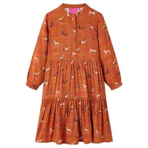 vidaXL Robe pour enfants cognac 104