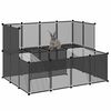 vidaXL Cage pour petits animaux Noir 143x107x93 cm PP et Acier