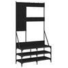 vidaXL Porte-v&ecirc;tements et rangement des chaussures noir 100x40x184 cm