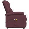 vidaXL Fauteuil de massage Violet Tissu