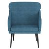 vidaXL Fauteuil Bleu 63x76x80 cm Velours