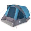 vidaXL Tente de camping de cabine 4 personnes bleu imperm&eacute;able