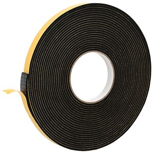 vidaXL Ruban adh&eacute;sif en mousse Noir 15mm x 10m Mousse CR