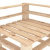 vidaXL Canapé palette à 4 places de jardin Bois