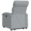 vidaXL Fauteuil de massage inclinable Gris clair Tissu