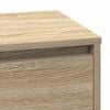 vidaXL Cabinet de chevet avec tiroir Ch&ecirc;ne Sonoma 71 x 34,5 x 75 cm