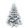 vidaXL Sapin de No&euml;l artificiel avec 150 LED Blanc 120 cm PE et PVC