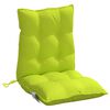 vidaXL Coussins de chaise &agrave; dossier bas lot de 4 vert vif