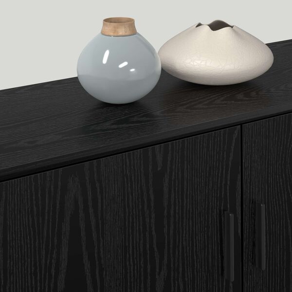 vidaXL Ensemble de meuble TV mural 2 pcs Ch&ecirc;ne noir 100 x 34,5 x 40 cm