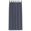 vidaXL Rideaux occultants avec anneaux 2 pcs Anthracite 245 x 140 cm