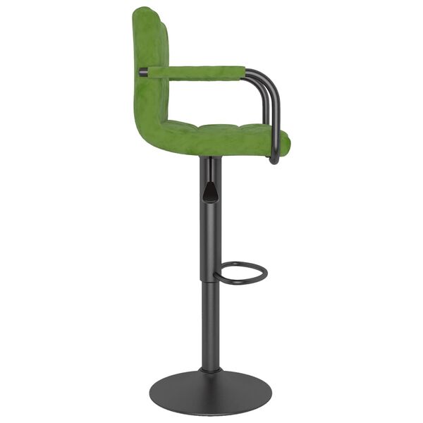 vidaXL Tabouret de bar Vert clair Velours