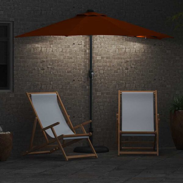 vidaXL Parasol de jardin Terre cuite 294 x 150 x 223 cm