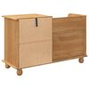 vidaXL Banc de rangement avec tiroir ASKIM Marron 100 x 39 x 62 cm