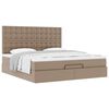 vidaXL Cadre de lit ottoman et matelas cappuccino 180x200cm similicuir