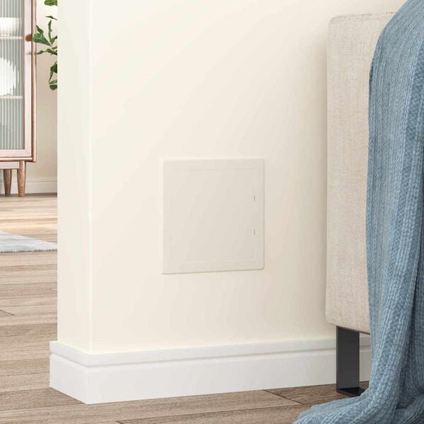 vidaXL Panneaux d'Acc&egrave;s 2 pcs Blanc 15 x 15 cm Plastic ABS