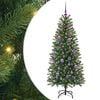 vidaXL Sapin de No&euml;l artificiel avec 150 LED Vert 150 cm PE et PVC