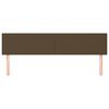 vidaXL T&ecirc;tes de lit Marron fonc&eacute; 160 x 5 x 78/88 cm Tissu