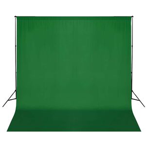vidaXL Syst&egrave;me de support de toile de fond 600 x 300 cm Vert