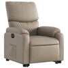 vidaXL Fauteuil inclinable &eacute;lectrique cappuccino similicuir