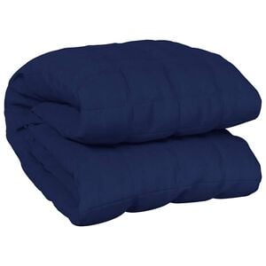 vidaXL Couverture lest&eacute;e Bleu 120x180 cm 5 kg Tissu