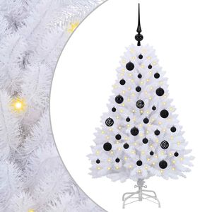 vidaXL Sapin de No&euml;l Artificiel &agrave; Branches Articul&eacute;es Blanc 120 cm