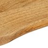 vidaXL Dessus de table 80x40x2,5 cm bord vivant bois massif manguier