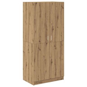 vidaXL Garde-robe ch&ecirc;ne artisanal 80x52x180 cm bois d'ing&eacute;nierie