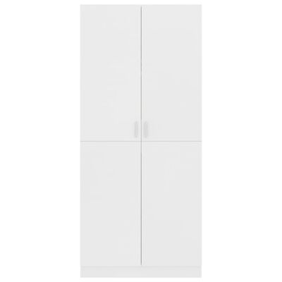 vidaXL Garde-robe Blanc 80x52x180 cm Bois d’ingénierie