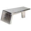 vidaXL Table basse Aviator Style d'avion vintage Aluminium