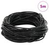 vidaXL Corde en Cuir Noir &Oslash;1 mm x 5 m Cuir
