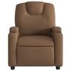 vidaXL Fauteuil inclinable Marron Tissu