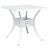 vidaXL Ensemble de tables de jardin 3 pcs Blanc Aluminium coul&eacute;