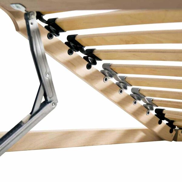 vidaXL Sommier à lattes Marron 70 x 190 cm Bois de hêtre massif