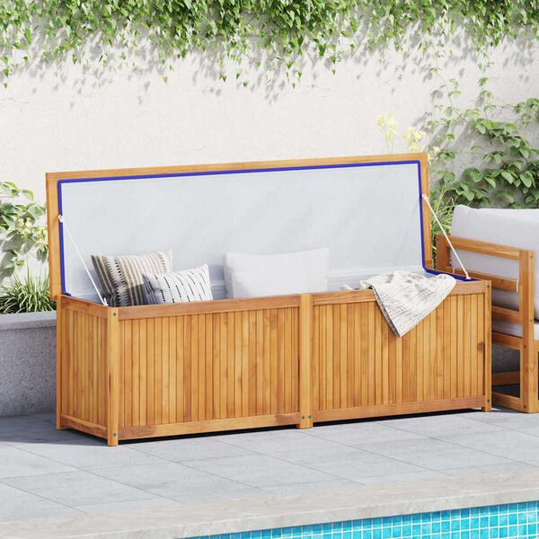 vidaXL Bo&icirc;te de jardin 175x50x55 cm Bois massif de teck