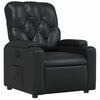 vidaXL Fauteuil inclinable Noir Similicuir