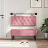 vidaXL T&ecirc;te de lit suspendue Rose 110 x 55 x 7 cm Velours