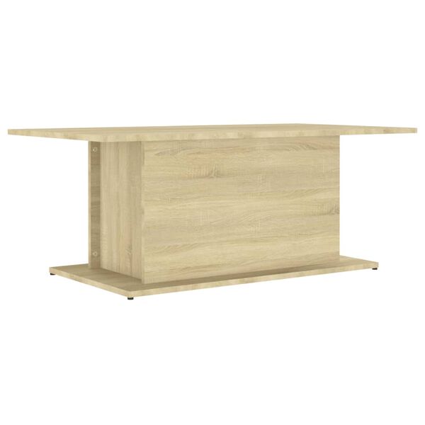 vidaXL Table basse ch&ecirc;ne sonoma 102x55,5x40 cm bois d'ing&eacute;nierie