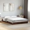 vidaXL Cadre de lit sans matelas ch&ecirc;ne marron 120x190 cm