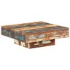 vidaXL Table basse 80x80x28 cm Bois de récupération massif