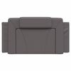 vidaXL Coussin de t&ecirc;te de lit Viana gris 100 cm similicuir