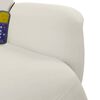 vidaXL Fauteuil inclinable de massage avec repose-pieds cr&egrave;me velours