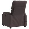 vidaXL Fauteuil de massage inclinable Marron foncé Tissu