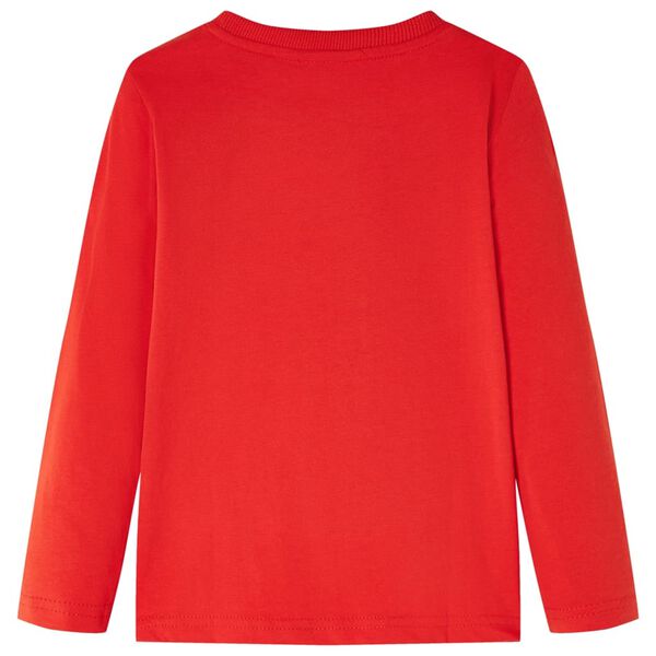 T-shirt pour enfants à manches longues rouge 140
