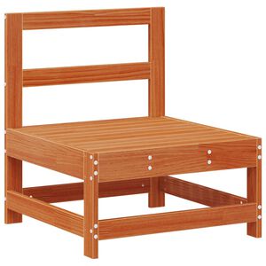 vidaXL Sofa de jardin milieu Pin massif Brun Cir&eacute; 62 x 62 x 70,5 cm